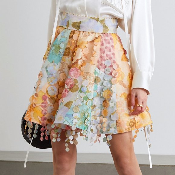 zimmermann tempo patch mini skirt